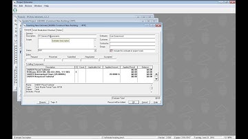 Training 102 -- Creating an Estimate