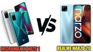 Micromax IN Note 1 vs Realme Narzo 20 | Which One Is Best Budget Smartphone Of India??? ???