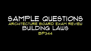 BUILDING LAWS | BP 344 (ACCESSIBILITY LAW) SAMPLE QUESTIONS / ALE REVIEW