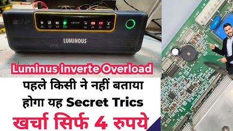 luminous solar nxg 750 overload problem