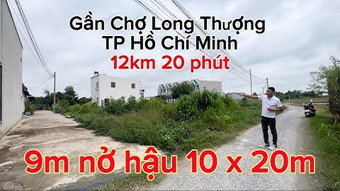 G0346 | Bán Đất 9m nở hậu 10 x 20m Chợ Long Thượng Cần Giuộc Long An