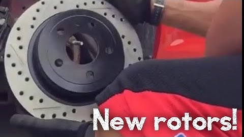 Drilled & slotted rotor install on Cobalt SS