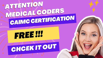 Certified AI Medical Coder certification currently available for free . Grab this opportunity