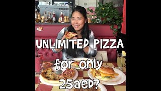 UNLIMITED PIZZA for only 25AED at Sarpino's Pizzeria DUBAI VLOG #33