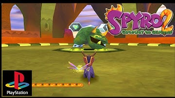NEW: Spyro 2: Gateway to Glimmer (PlayStation) 100% Walkthrough 4K - Part 13 (Gulp