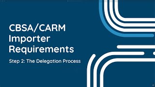 CARM - Step 2: Delegation Process
