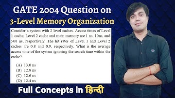 GATE 2004 Question on 3-Level Memory Organization