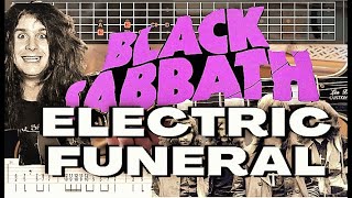 Video thumbnail of "Black Sabbath - Electric Funeral GUITAR LESSON [WITH TABS!!] LEARN IN 5 MINS !!!!"