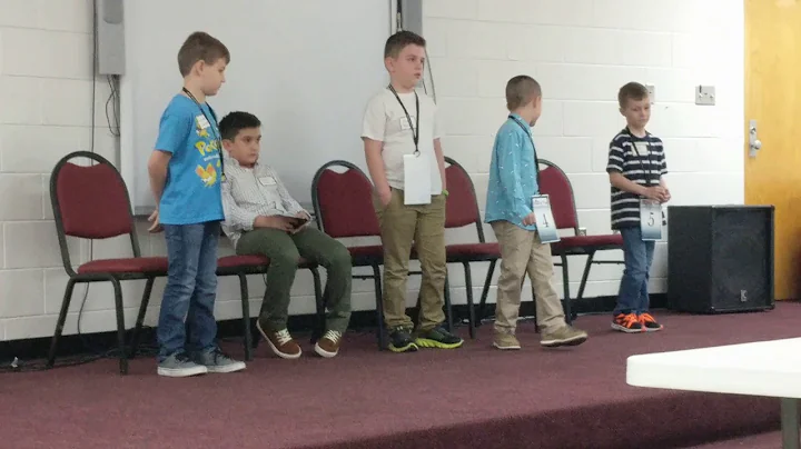 Noah Raines Spelling Bee 2018