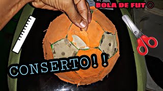 COMO TROCAR CAPA DE BOLA DE FUTEBOL | COLOQUE-A NOVA REAPROVEITE A CÂMARA DE AR !