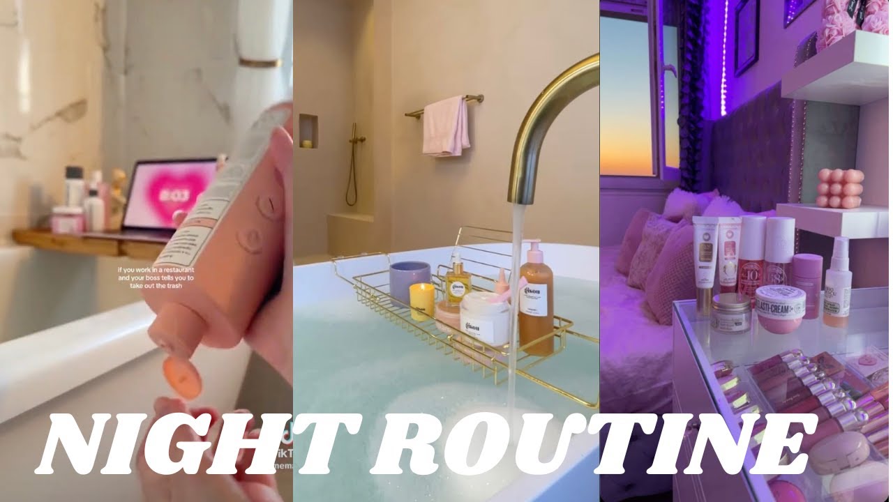 Night routine || Tiktok Compilation - YouTube