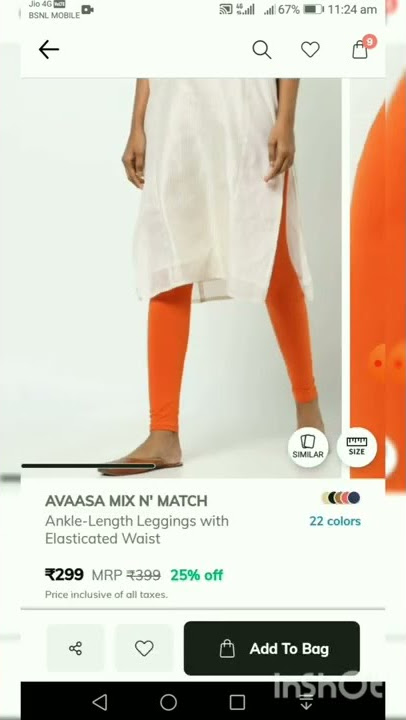 Ajio Avasa leggings just 167₹//New coupon//Ajio in ಕನ್ನಡ