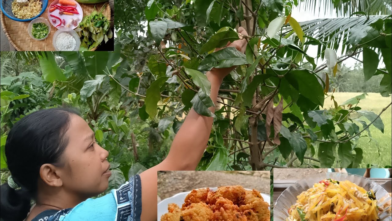 Buka puasa masak pepaya muda dan perkedel tahu