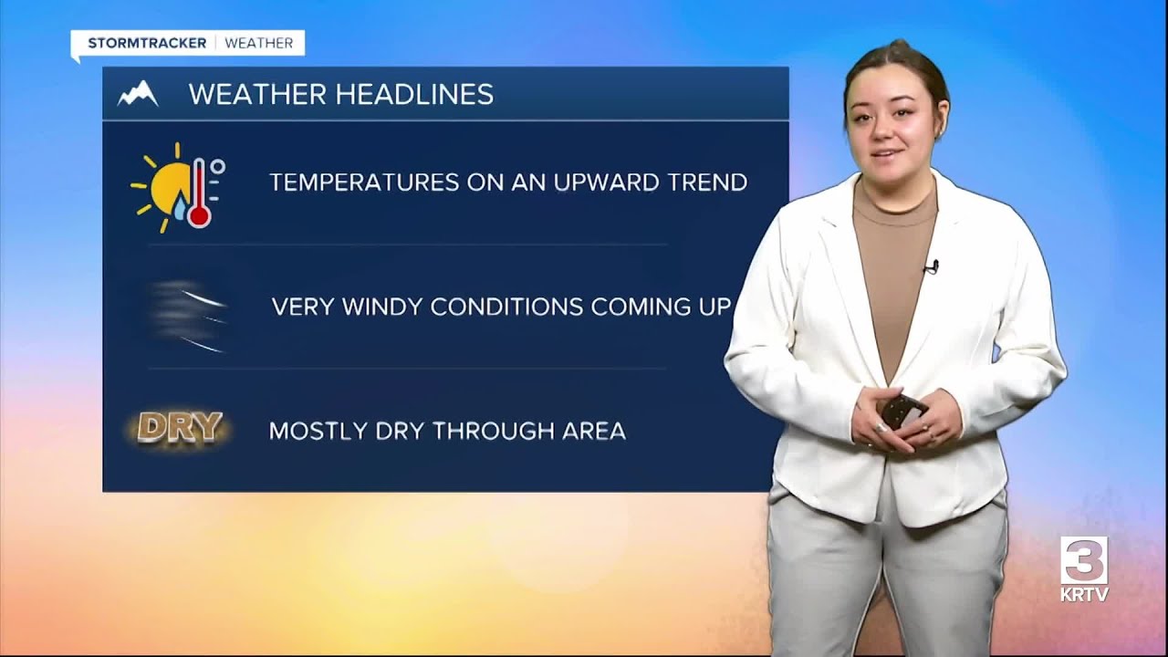 Warmer temperatures and windy conditions on the way - YouTube