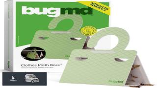 BugMD Clothes &amp; Pantry Moth Traps (6 Count) Sticky Glue Pheromone Based