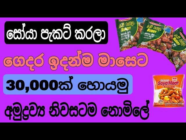 සෝයා පැකට් කරමු නව ස්වයං රැකියා