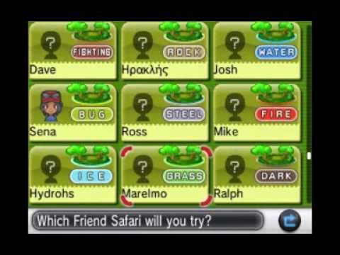 Friend Safari In Pokemon Xy And Oras Friend Codes In Comments Youtube
