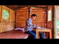 Homemade Furniture: Make a beautiful dining table in my wooden cabin | Bushcraft vn - Ep.63