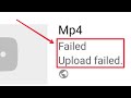 Youtube upload failed problem in android