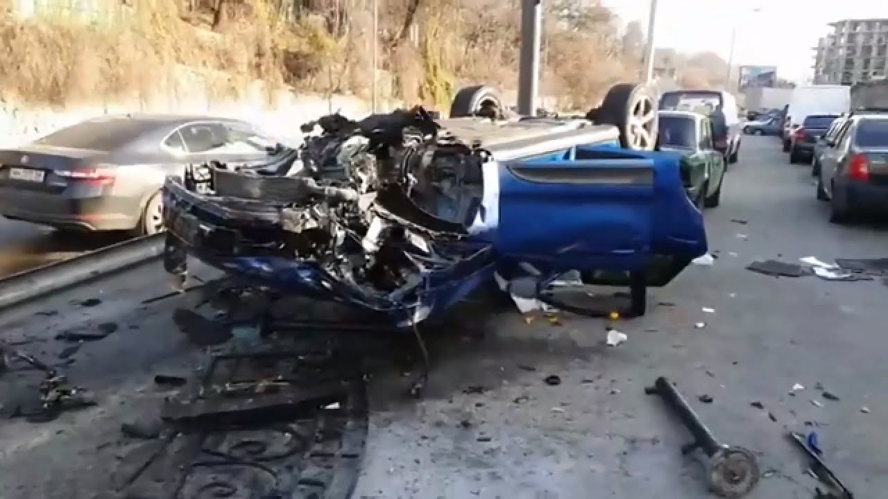Авария порше видео