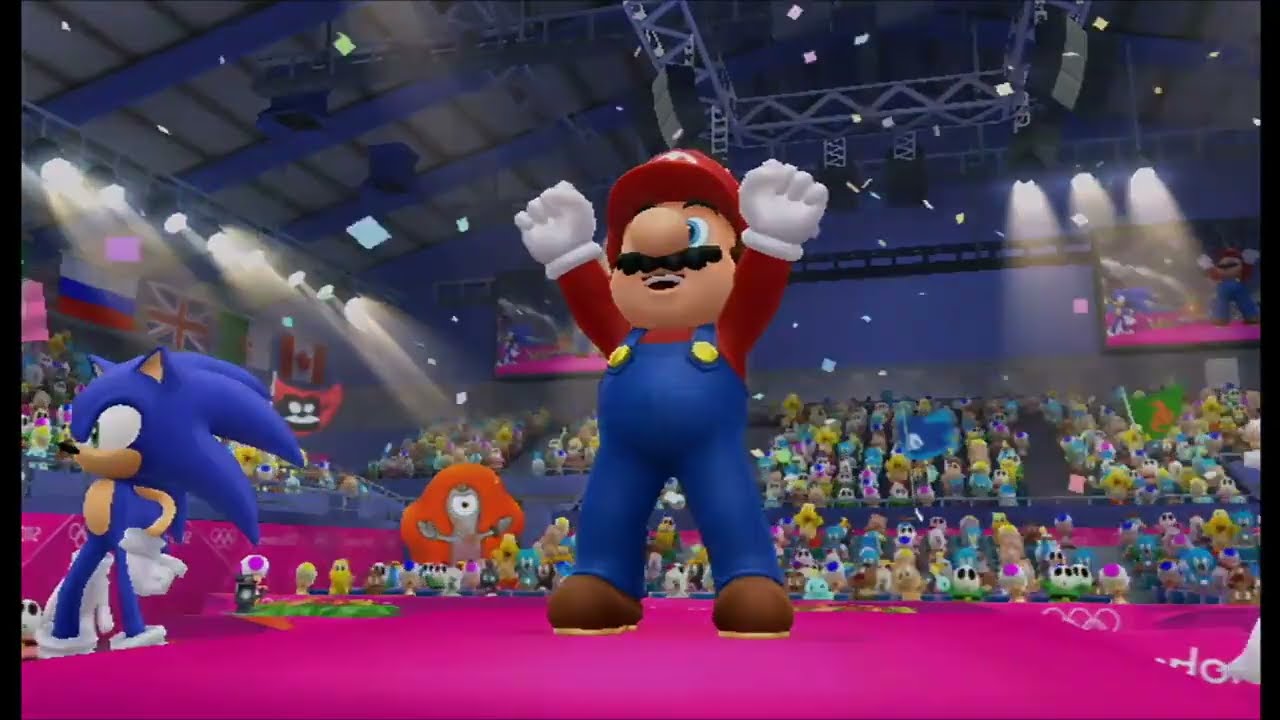 Mario & Sonic at the London 2012 Olympic Games - Rhythmic Ribbon (All Characters)