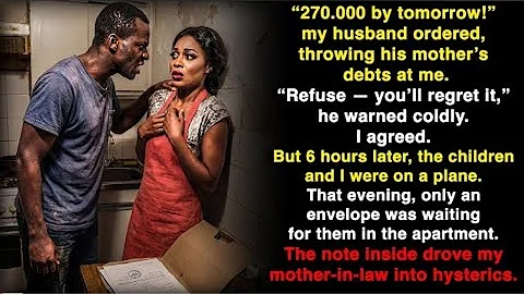 My husband demanded $270,000 to pay his mother's debts - so I disappeared with the children and...