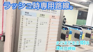 《JR西日本》ラッシュ時専用路線　和田岬線に乗ってみた《103系》