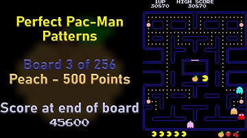 Perfect Pac-Man Patterns - Board 3 of 256 - 1st Peach