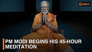 PM Modi begins his 45-hour meditation at Vivekananda Rock Memorial | DD India News Hour