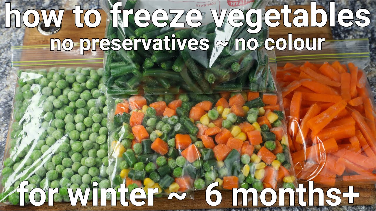 How To Freeze Vegetables At Home