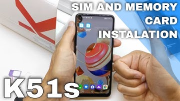 LG K51S Insert The SIM Card and Memory Card