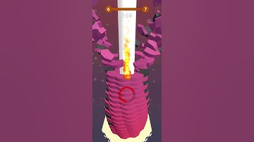 STACK BALL 3D  🥶 // STACK BALL GAME 3D SHORT VIDEO  LEVEL 6 #3dgames #shorts