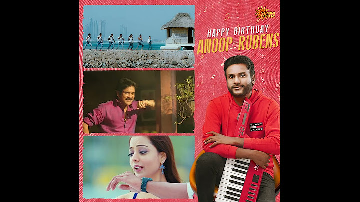 Happy Birthday to the incredibly talented Anup Rubens ! | Gemini TV