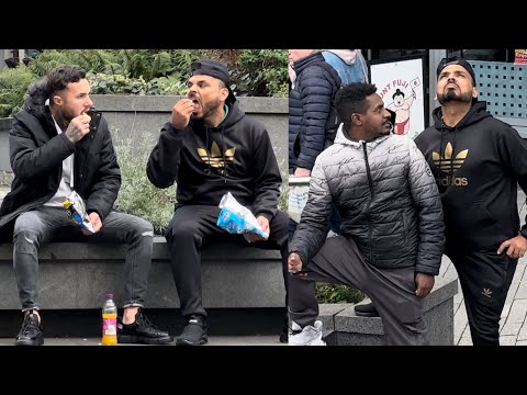 Holding boys hand to be my partner prank | eating same time with this stranger prank | joker pranks