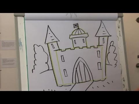 How To Illustrate A Cartoon Palace - YouTube