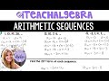Arithmetic Sequences Quiz