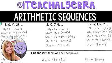 Algebra 1 - Arithmetic Sequences
