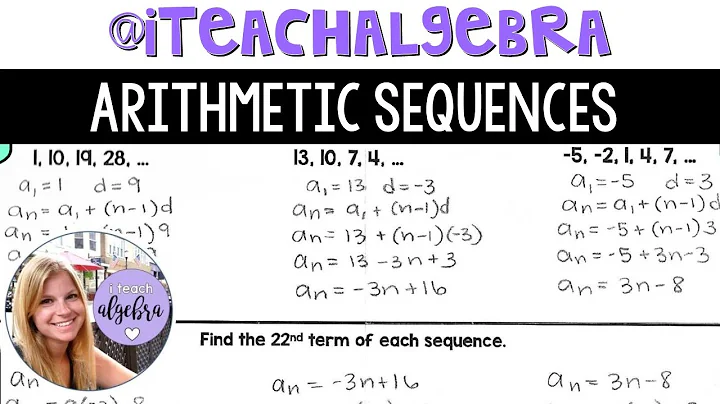 Algebra 1 - Arithmetic Sequences
