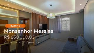 VENDA: COBERTURA 03 QUARTOS - MONSENHOR MESSIAS / CAIÇARAS - BH/ MG (CÓDIGO: 610412)