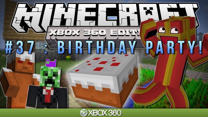 360 Minecraft: BIRTHDAY PARTY! (Animation) 