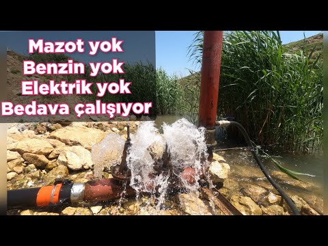 su koçu pompası bedava su. mazot benzin elektrik istemez tıkır tıkır çalışıyor.