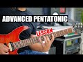 Advanced Pentatonic Scale Positions and Licks Lesson with TABS