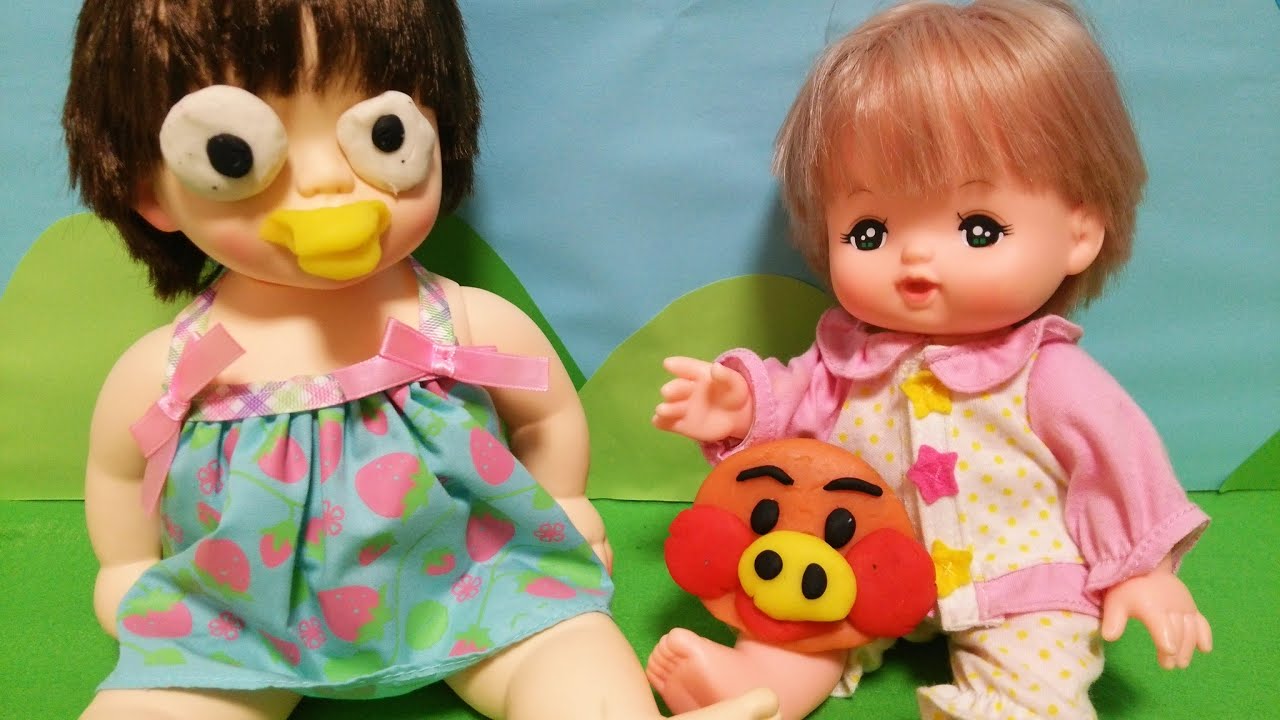 メルちゃん ぽぽちゃん おもちゃ 粘土あそび アンパンマン 顔づくり