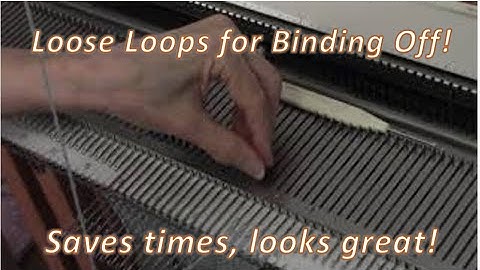 Loose Loops for Binding Off by Diana Sullivan
