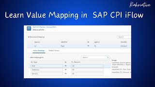 Learn Value Mapping in SAP CPI iFlow #sap #cpi screenshot 1