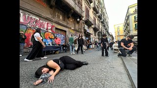 Napoli, nuovo flashmob contro il genocidio in Palestina
