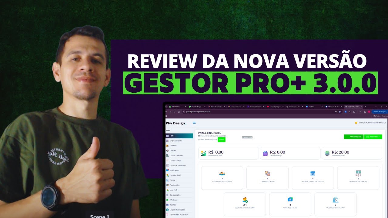 NOVA VERSÃO GESTOR PRO + 3.0.0 | REVIEW RÁPIDO | CONFIRA AS NOVIDADES ...