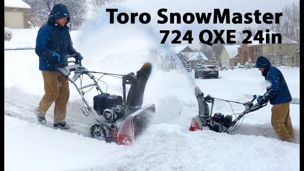 Toro SnowMaster QXE 724 Snow Blower in Action Performance Test Review