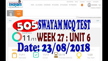 D.El.Ed. 505 Swayam MCQ Test Week 27 Unit 6 Bengali MCQ EVERYTHING ONLINE