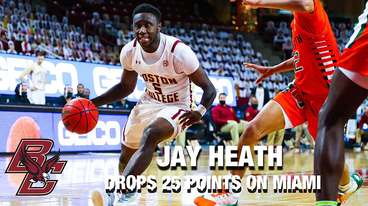 Boston College's Jay Heath Drops 25 Points On Miami